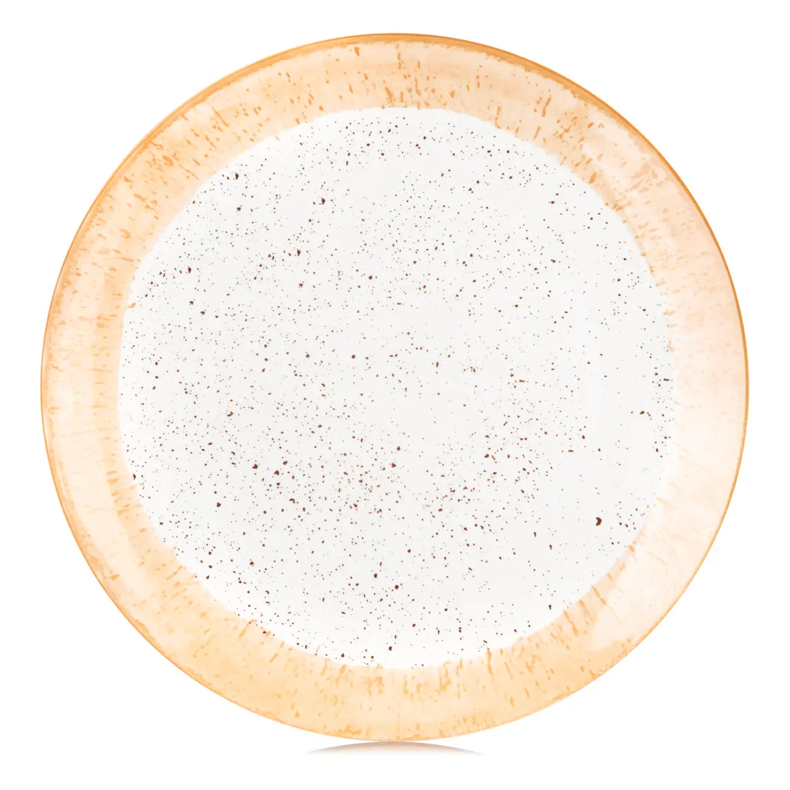 თეფში ARDESTO Dinner plate Siena, 27cm, porcelain, white-yellow