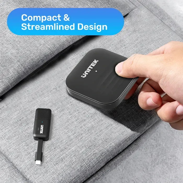 V1184A, UNITEK, Wireless HDMI, USB-C Wireless HDMI Extender Kit, HD, Kit Up to 50M.