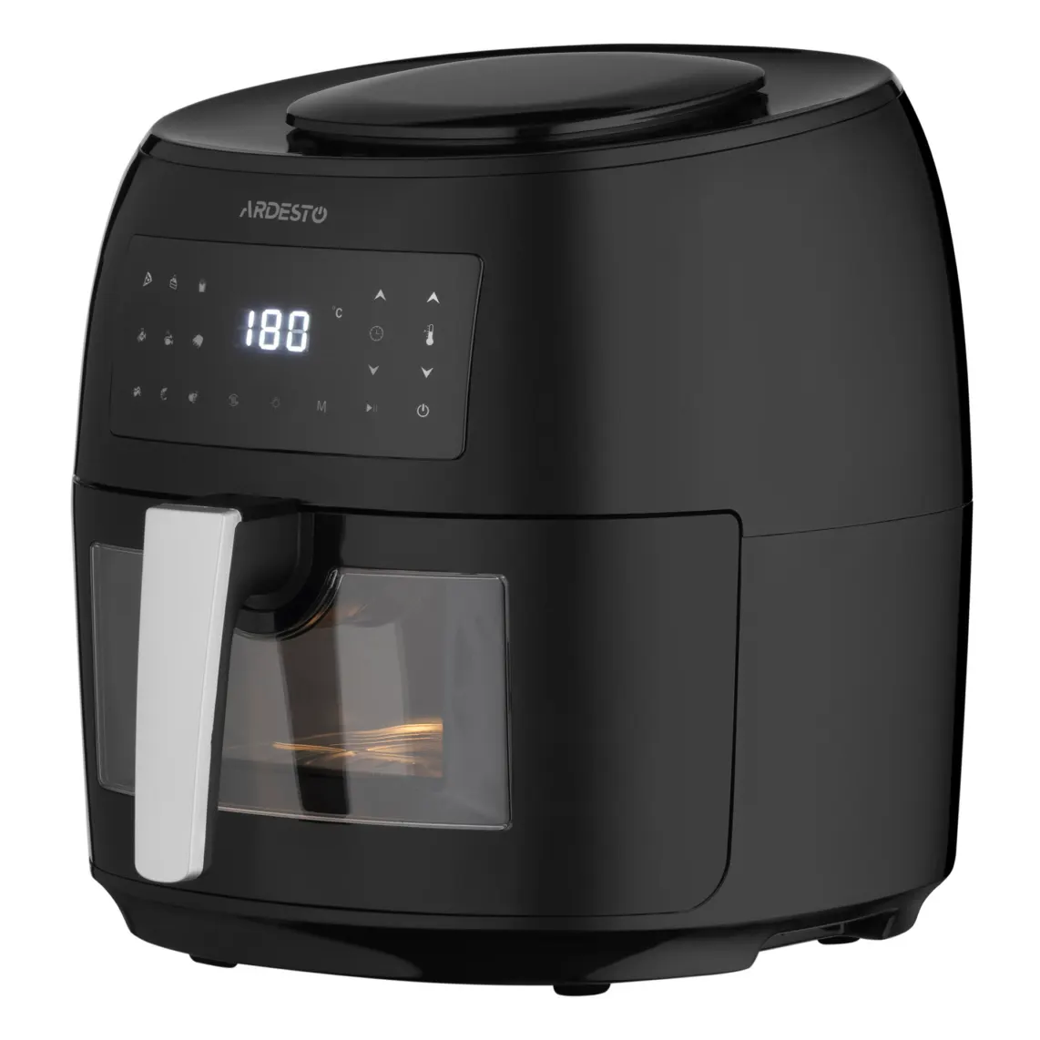 აეროგრილი ARDESTO Air fryer 1800W, bowl-7.4L, touch control, 9 auto programs, plastic, black