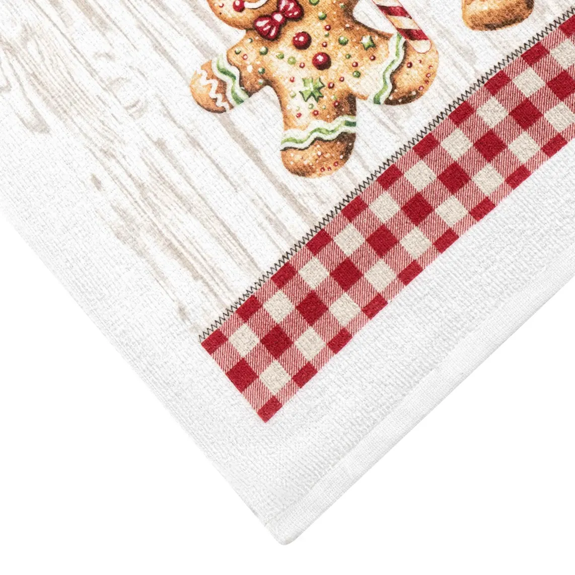 სამზარეულოს პირსახოცი Ardesto Kitchen towel set Christmas Gingerbread 38x63cm, 2pcs, 100% cotton, red
