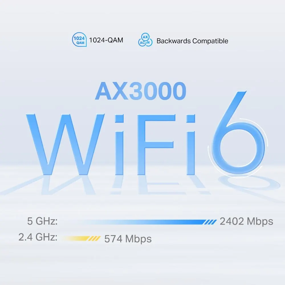 TP-Link, Deco X50-5G(1-pack), Router 5G AX3000 Whole Home Mesh Wi-Fi 6 Gateway