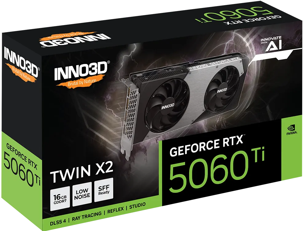INNO3D GeForce RTX™ 5060 Ti 16GB TWIN X2 GDDR7