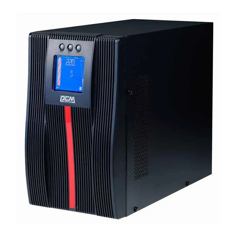POWERCOM, MAC-1500, 1500VA/1500W, Online, Automatic and manual internal bypass, Black.