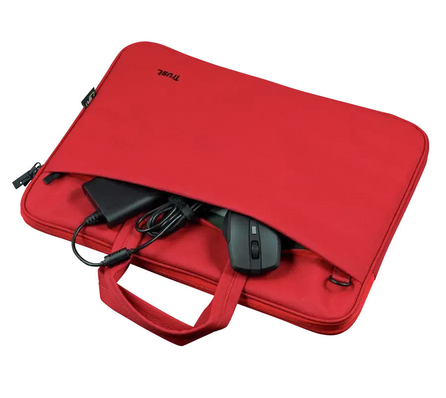 24449 TRUST BOLOGNA LAPTOP BAG 16″ ECO RED