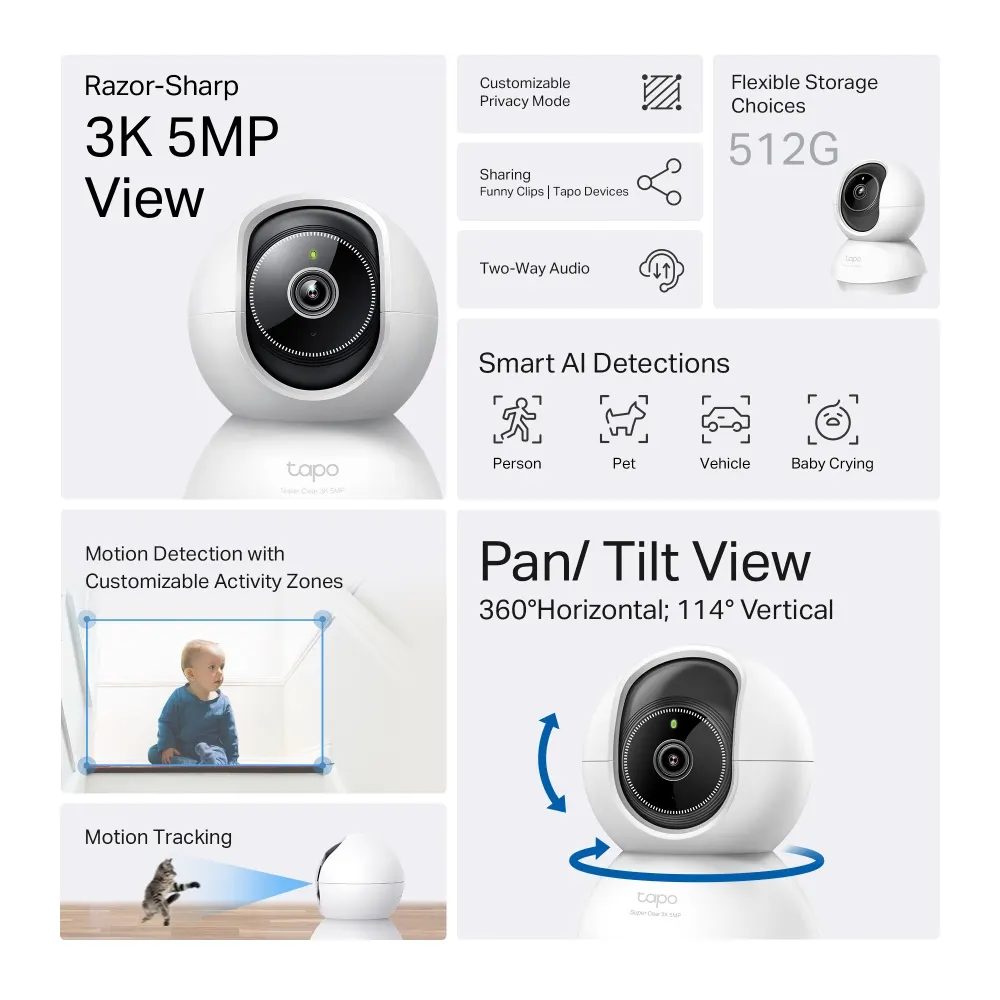 სმარტ კამერა TP-Link Tapo C230 Wi-Fi Camera