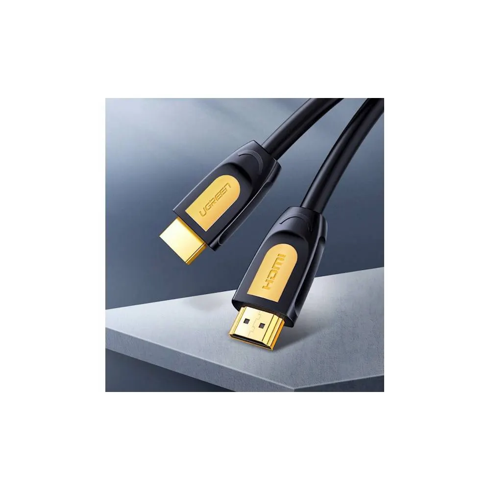 HDMI კაბელი UGREEN HD101 (10170) HDMI to HDMI Cable, 10m, Yellow/Black