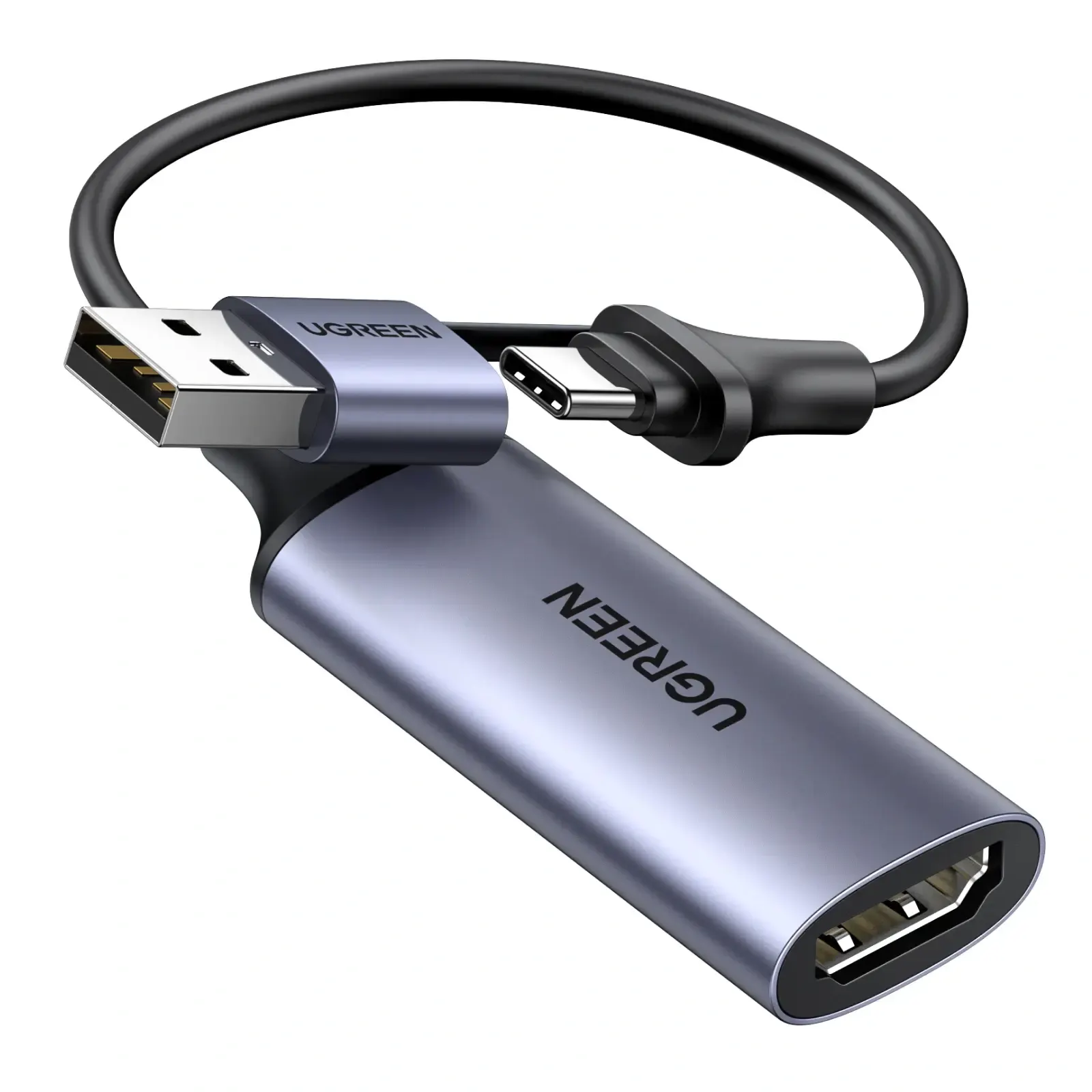 CM489 (40189), UNITEK, Adapter, 4K HDMI to USB/Type-C adapter.