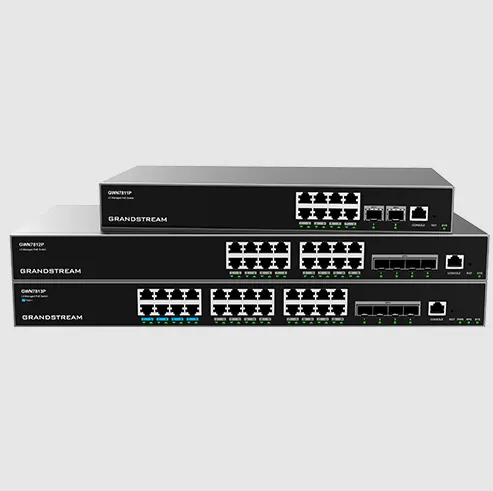 Layer 3 Managed Network Switch, 24x GbE RJ45, 4x SFP+, stackable, optional redundant PSU