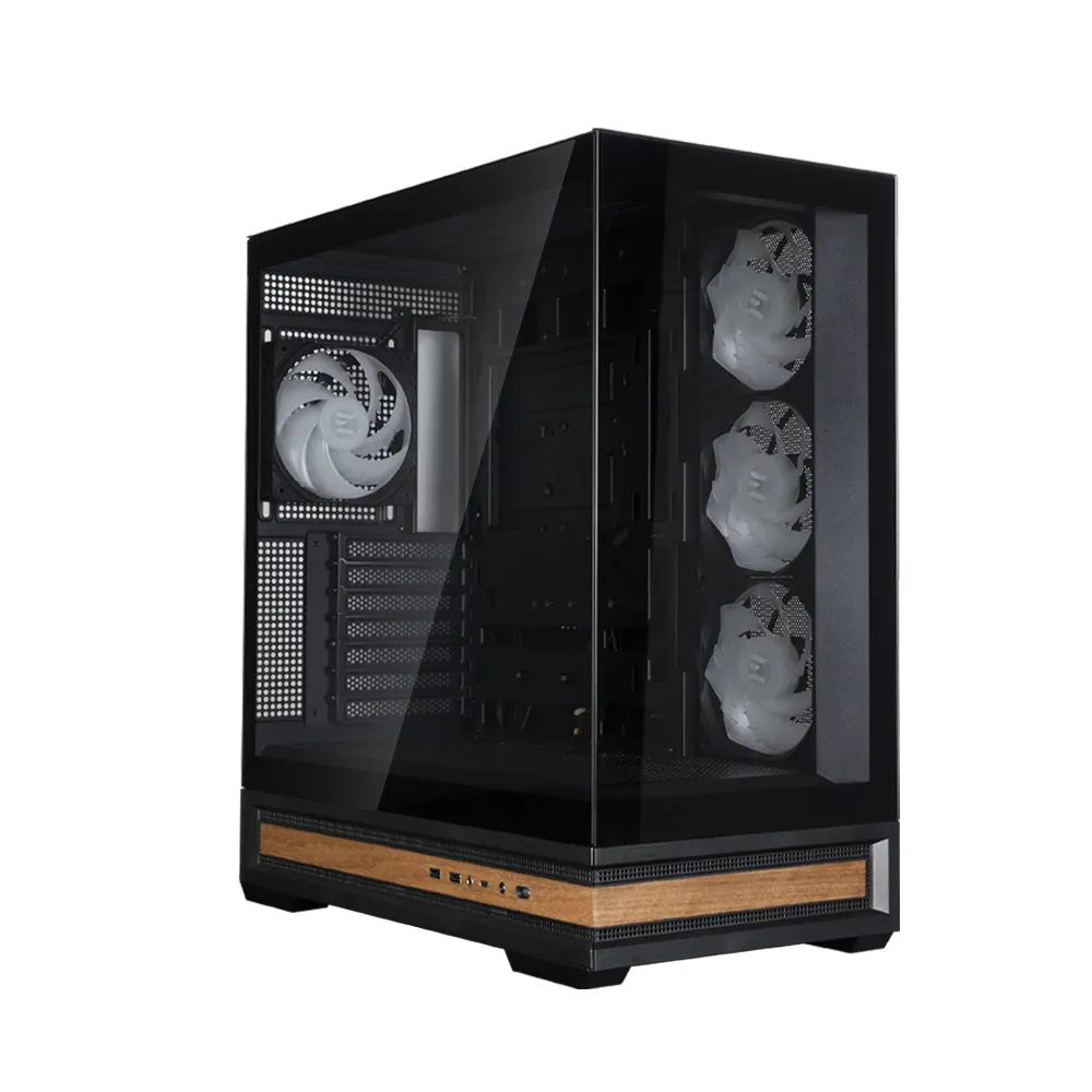 Zalman PC case P40 NAMU without PSU, 2xUSB3.0, 1x Type C, 3x120mm ARGB Reverse, 1x120mm ARGB, VGA 420mm, LCS ready, TG Side/Front Panel, ATX, black