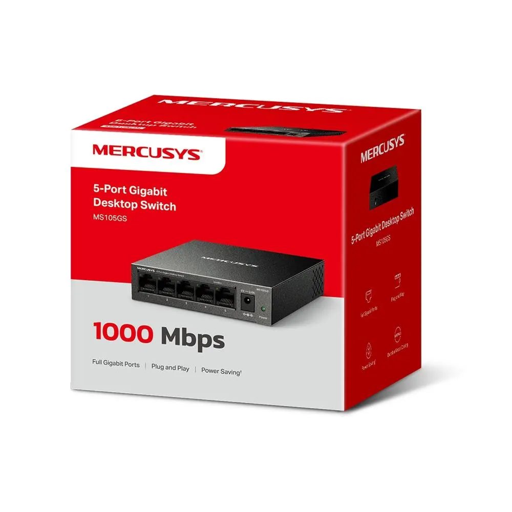 სვიჩი MERCUSYS, MS105GS, Switch