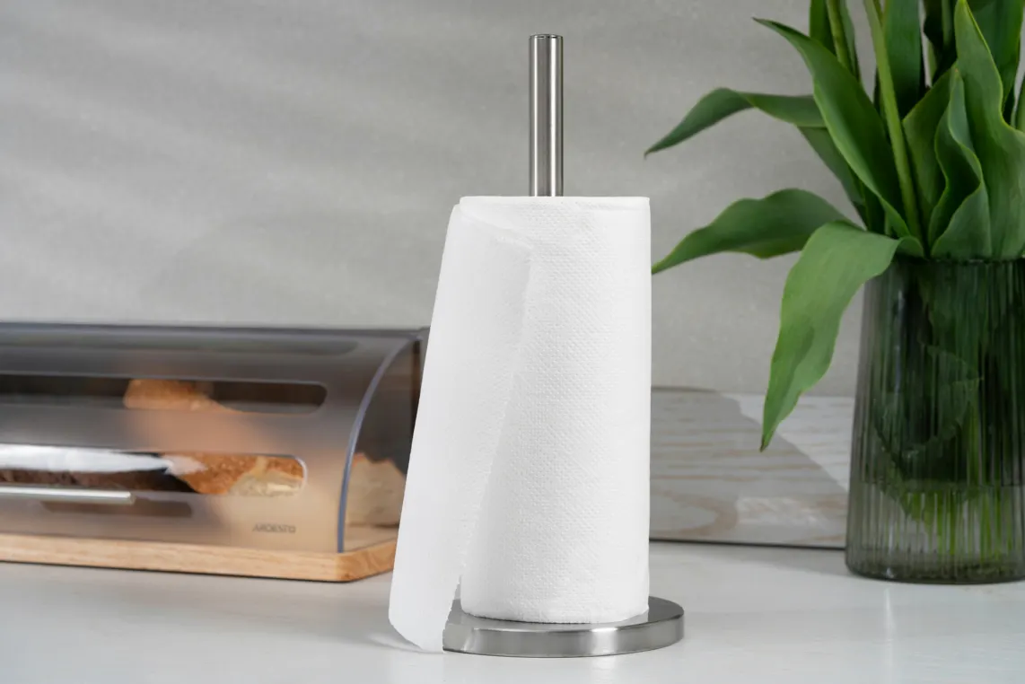 Ardesto Paper Towel Holder Gemini 15x33cm, stainless steel