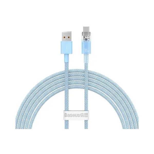 Type-C კაბელი Baseus Explorer USB-A to USB-C 2m Blue