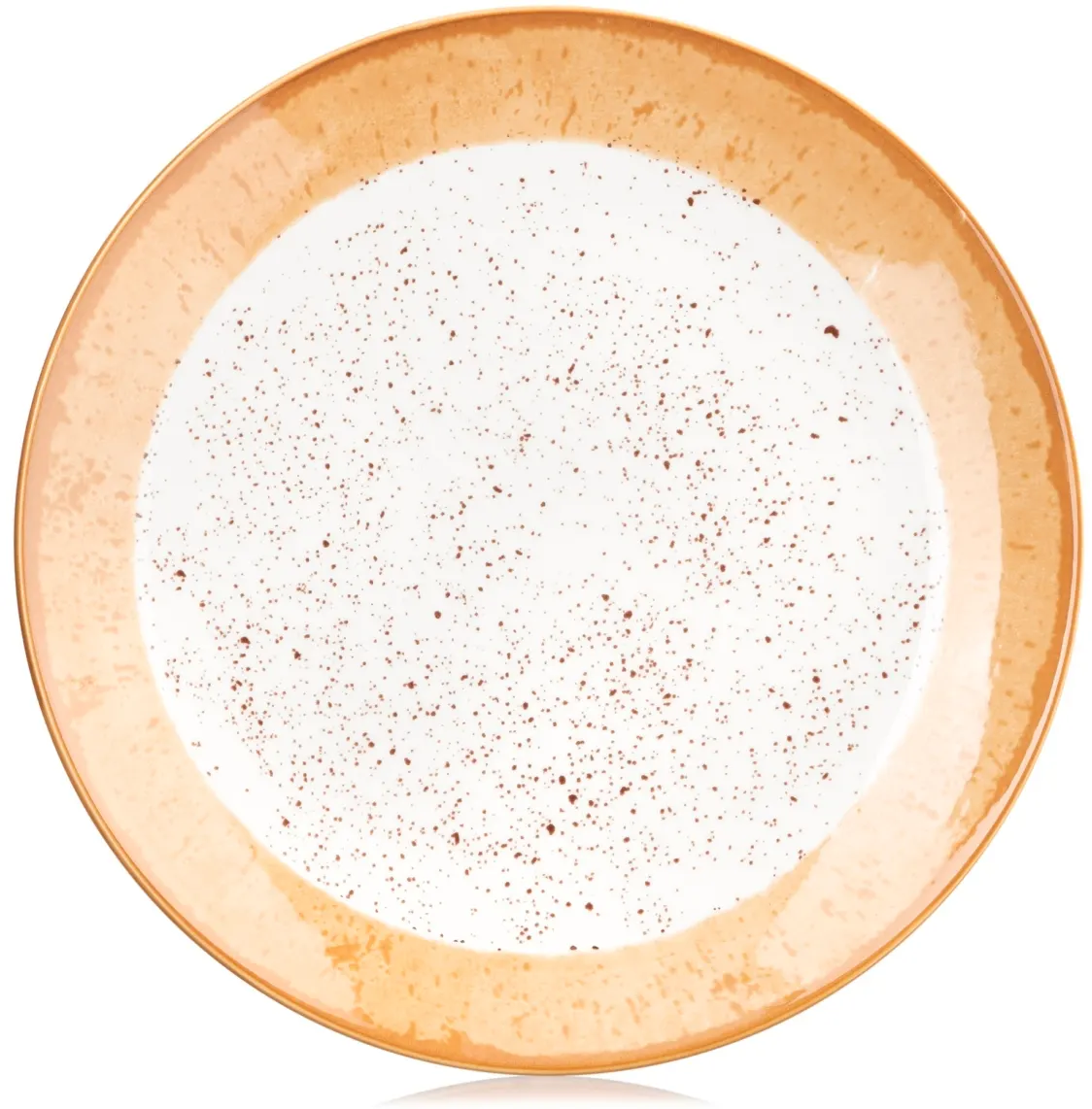თეფში ARDESTO Dessert plate Siena, 19cm, porcelain, white-yellow