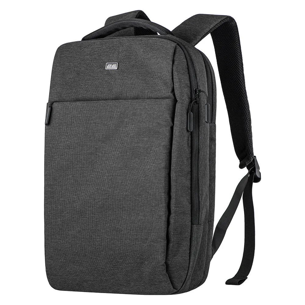 ნოუთბუქის ჩანთა 2E Backpack, Melange 16", Black