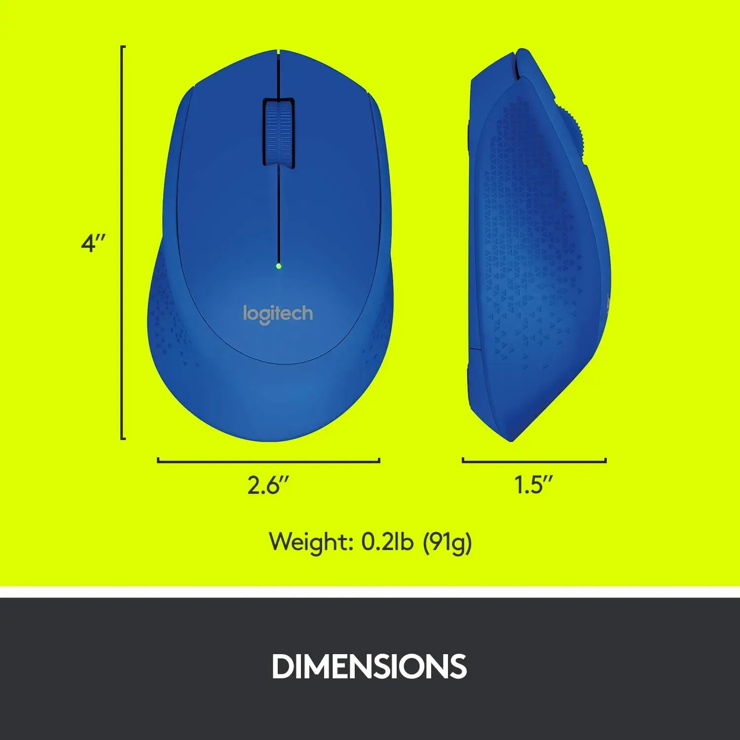 მაუსი logitech, M280, Mouse Blue