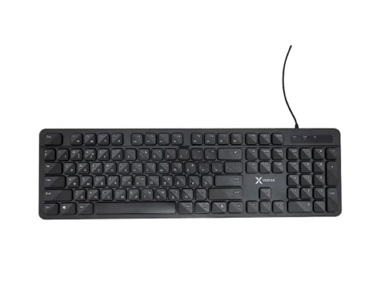 Vertex VX-301B Wired Keyboard EN/RU Layout Black