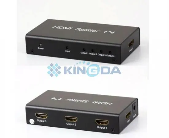 KDSP0104, Kingda, HDMI Splitter1x4,with 3Dsupport,with power supply