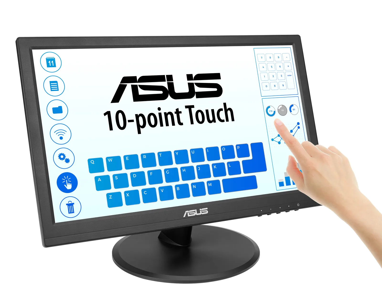 მონიტორი Monitor Asus 15.6" VT169HE D-Sub, HDMI, IPS, Touch Screen