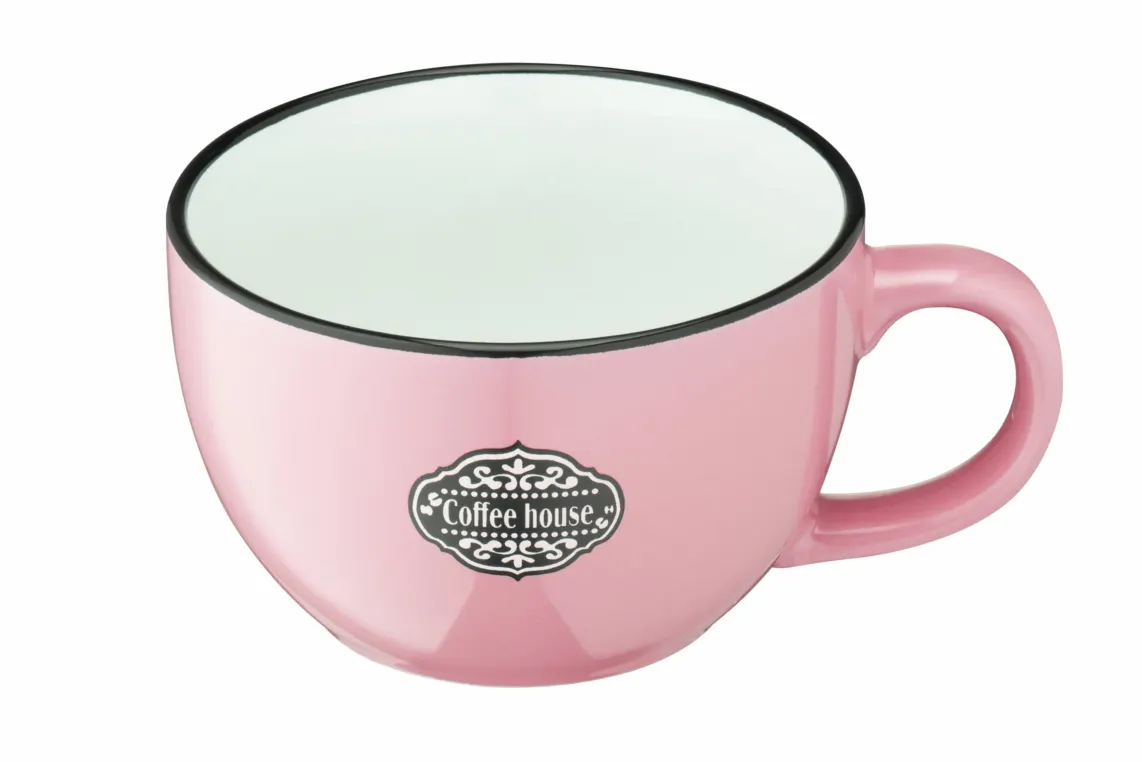 კათხა Ardesto Mug Floerino, 480ml, ceramics, pink