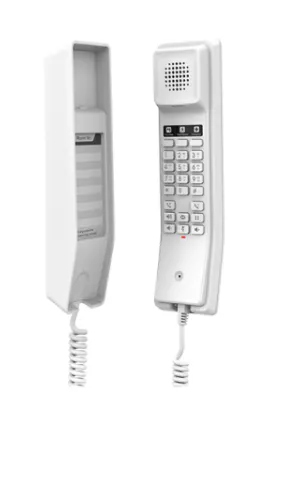 IP ტელეფონი Grandstream GHP610, White Compact Hotel IP Phones, 2 lines, 2 SIP accounts, One 10/100 Mbsps Ethernet ports, PoE, No PSU included