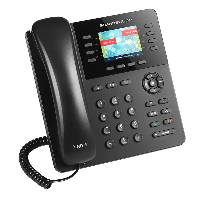 Grandstream GXP2135, 8-line, Enterprise HD IP Phone, Bluetooth, 320x240 TFT color LCD, dual GigE ports with 802.3af PoE, (with power supply)
