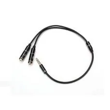 KD-3.5STEREOM2RCAF, Kingda audio cable - one 3.5 pin 2 fimale 3.5audio plug for mic and stereo sound separately
