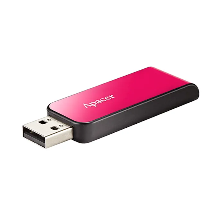 USB ფლეშ მეხსიერება Apacer, AH334, 64GB, USB 2.0, Pink
