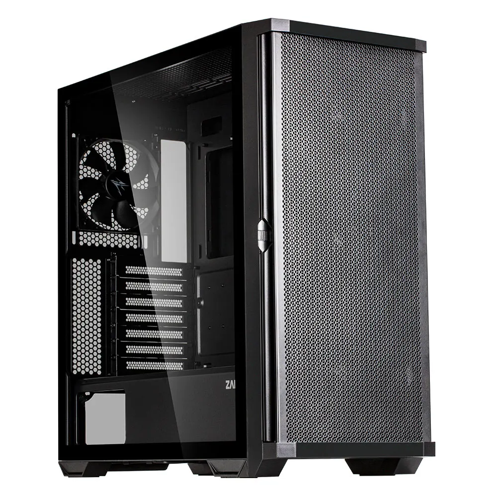 Zalman Computer case Z10, without PSU, 2xUSB3.0, 1xUSB Type-C, 3x140mm Black fans, 1x120mm Black fans, TG Side Panel, EATX, Black