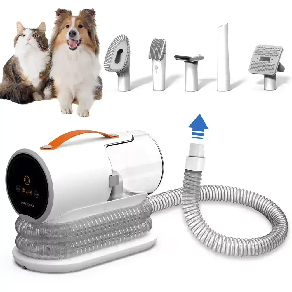 გრუმინგის აპარატი UBTech AIRROBO PG100, 600W, 12000Pa, 2L, Grooming Trimmer Vacuum Cleaner For Dogs/Cats, White