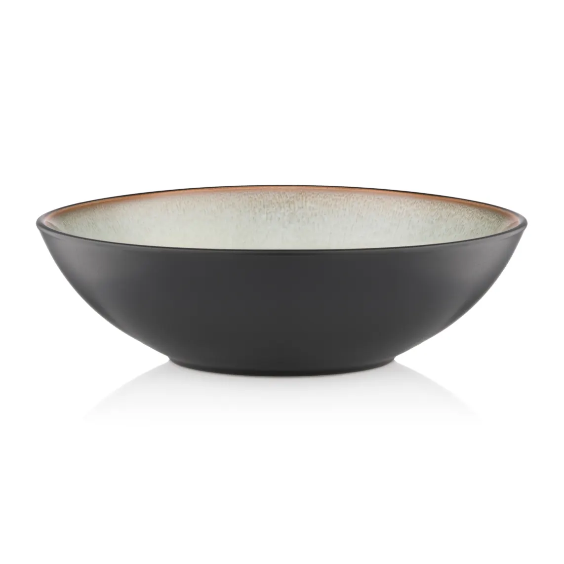 Soup plate ARDESTO Bolzano 630ml, 18cm, ceramic, black-green