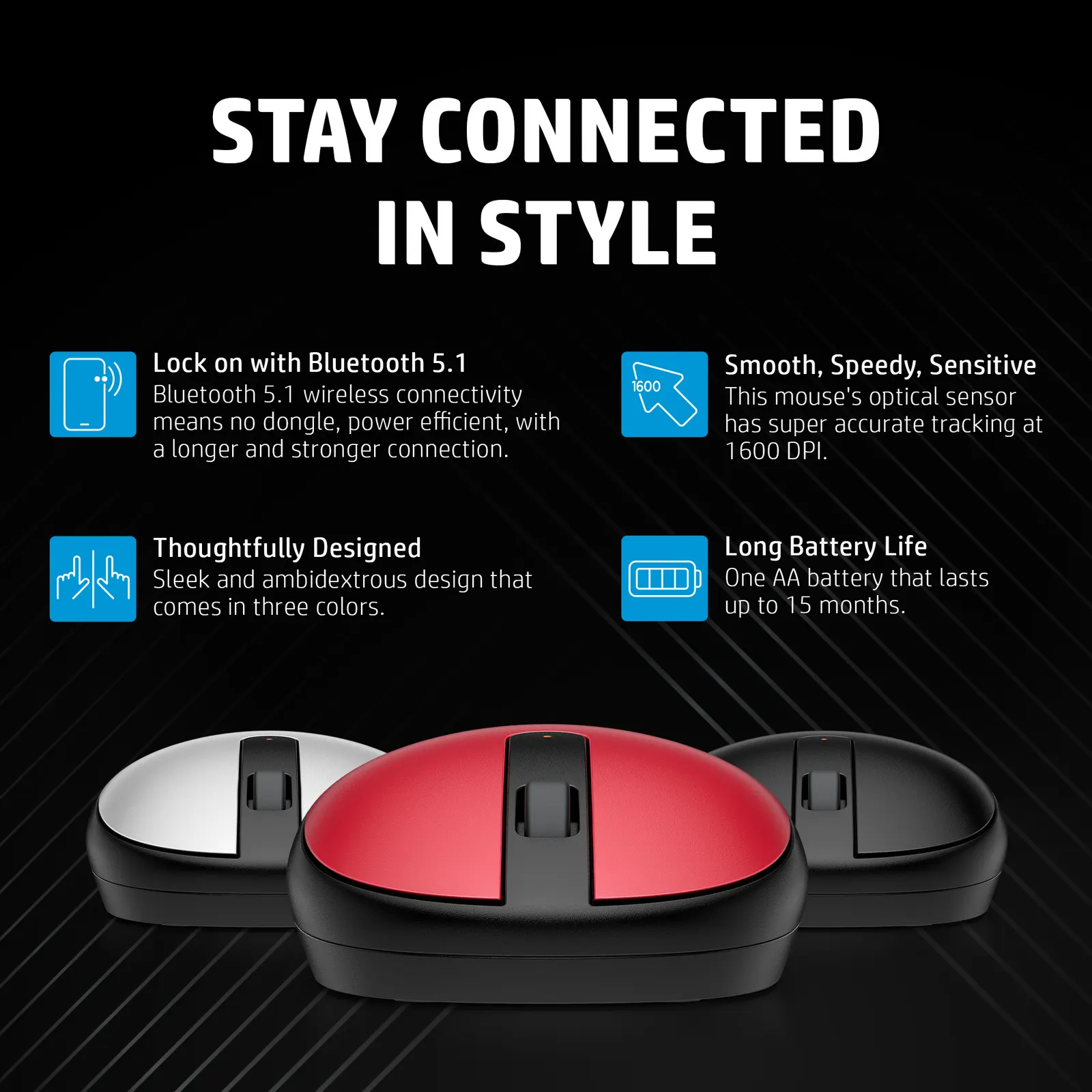 HP 240 Black BT Mouse EURO
