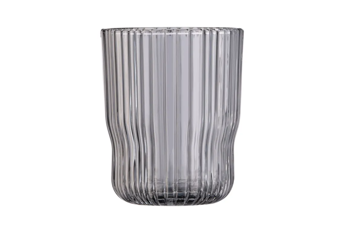 Ardesto Low glasses set, Graphite, 300ml, 2pcs, glass, grey