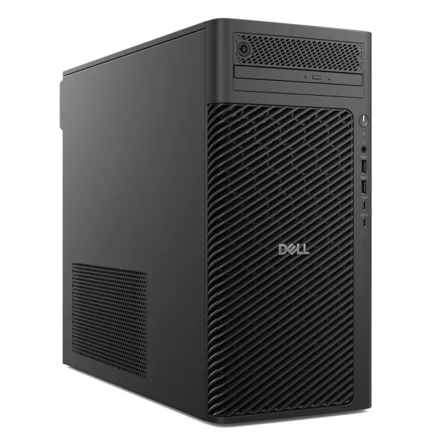 სამუშაო სადგური Dell Pro Max Tower T2 (FCT2250) /U9 285/32GB 2x16GB/RTX 2000 ADA 16 GB/512GB SSD/DVD+/-RW/Wi-FI 7+ BT 5.4/Kbd + Mouse/1500W/Ubuntu/3Y