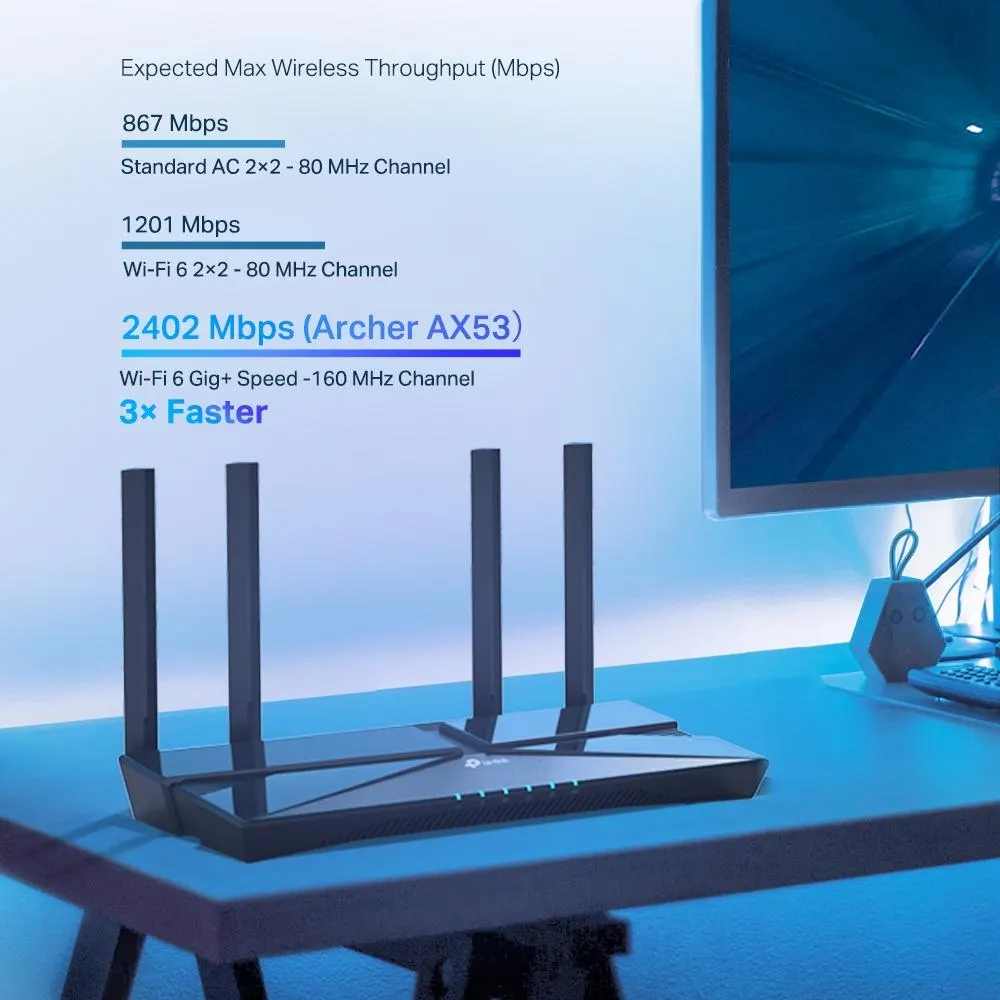 TP-Link, Archer AX53, AX3000 Wi-Fi 6 Router