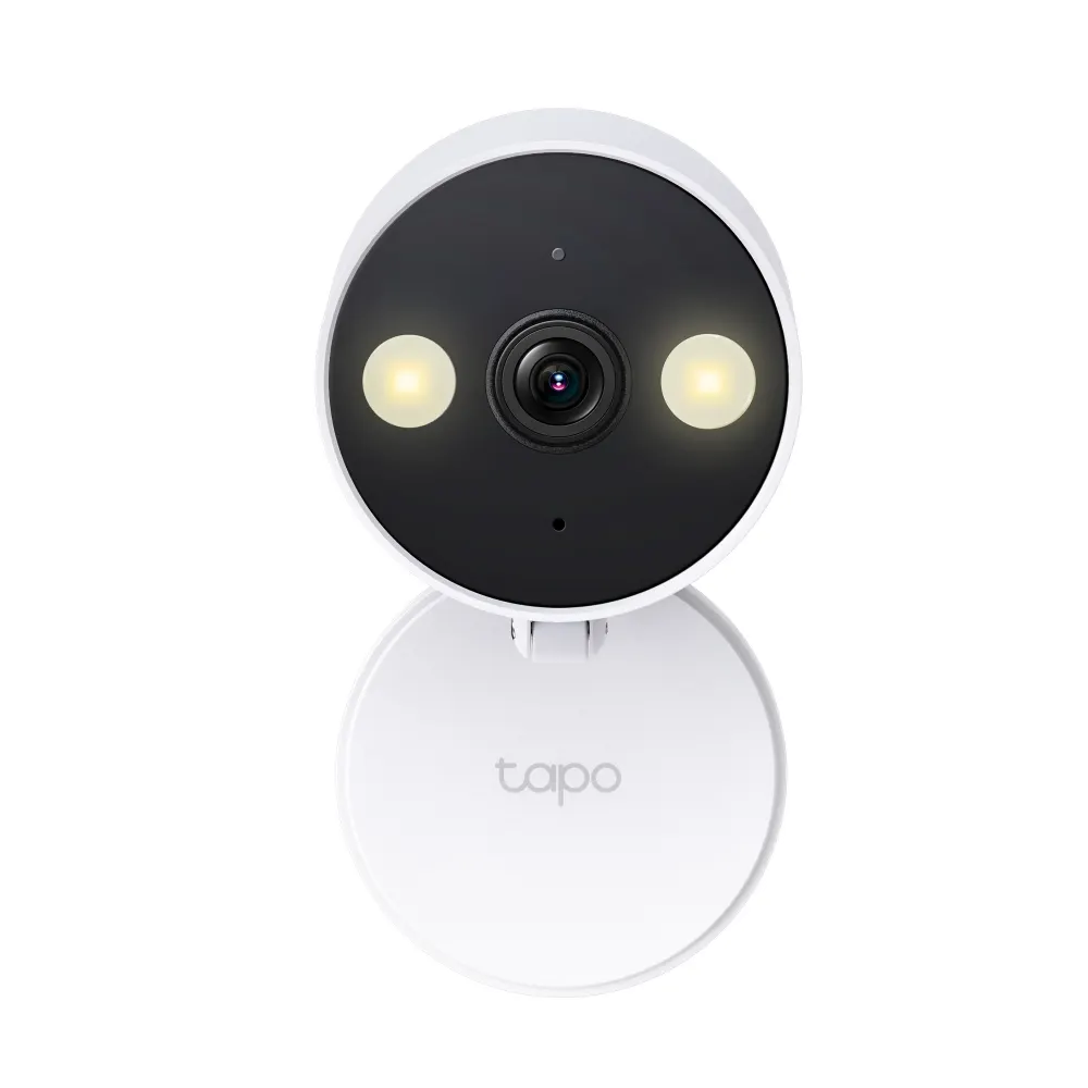 TP-Link Tapo C120 Wi-Fi Camera - 2560 × 1440 (2K), Wi-Fi, 120° Viewing Angle, MicroSD Card Slot (Up to 256 GB), Two-Way Audio, iOS, Android