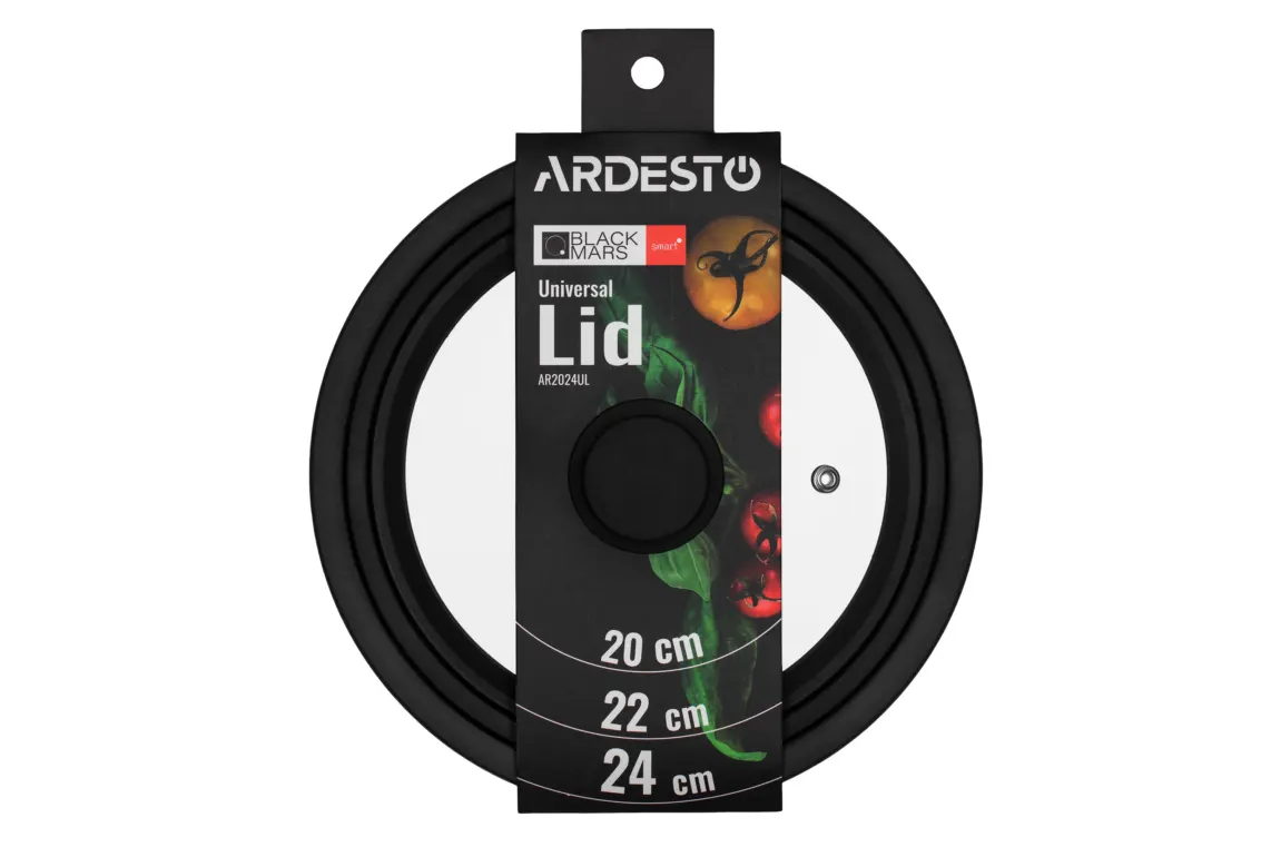 Ardesto Lid Ardesto Black Mars, Smart, 20x22x24cm, glass, silicone
