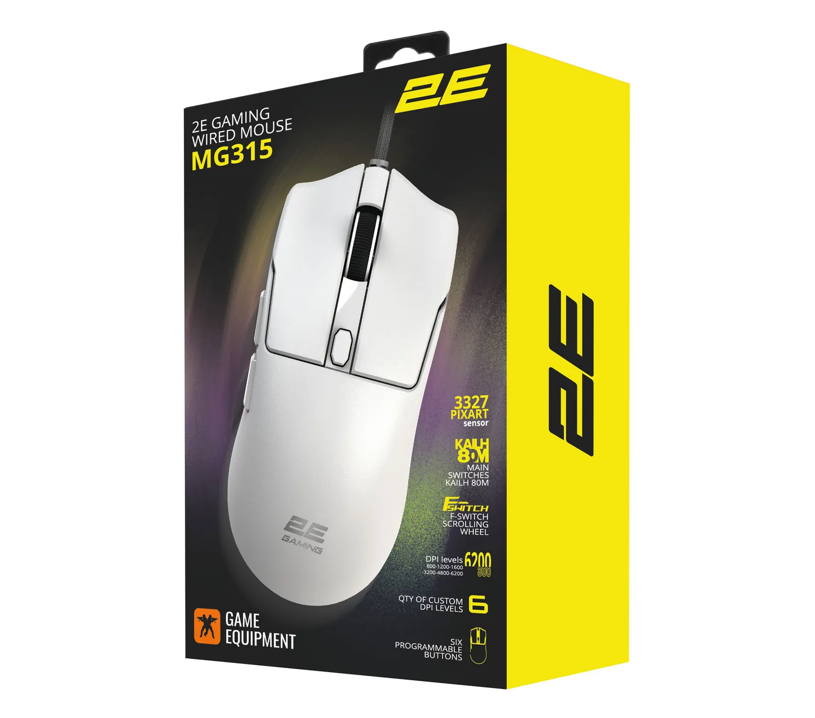 მაუსი 2E GAMING Mouse MG315, USB-A, white