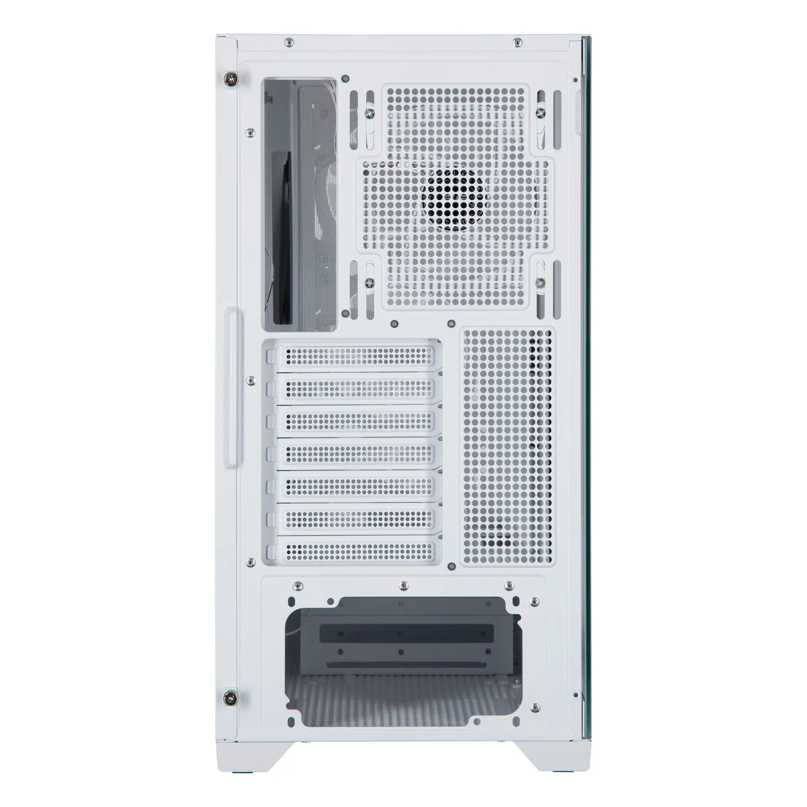 ქეისი 2E GAMING PC case Dominator Pro G2302W, without PSU, 2xUSB3.0, 1xUSBType-C, 4x120mm ARGB, VGA 380mm, LCS ready, controller with remote, TG Side Panel, TG/Mesh Front panel, ATX, white