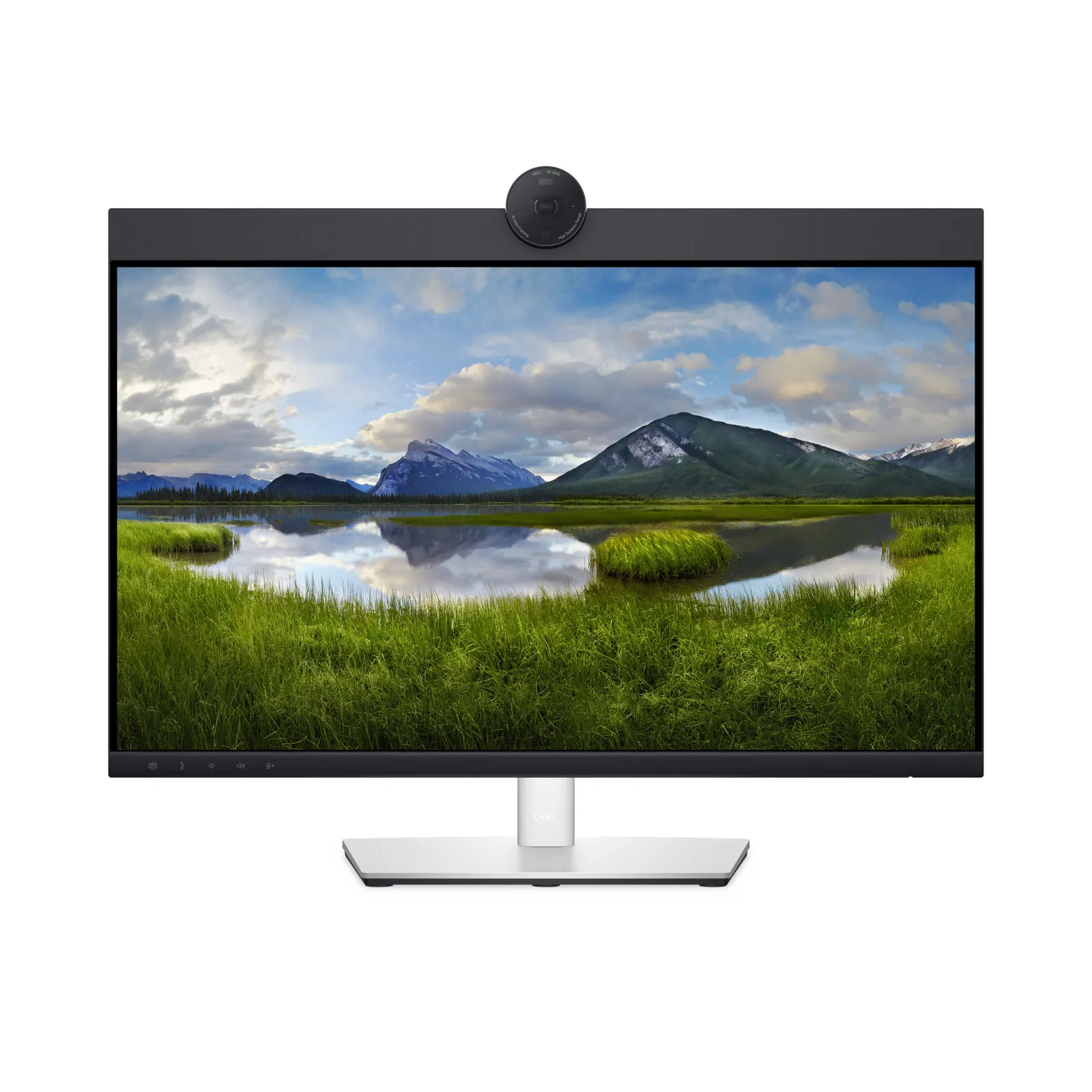Dell 24 Video Conferencing Monitor - P2424HEB, 60.47cm (23.8")/FullHD (1920 x 1080) at 60 Hz/IPS/16:9/250 cd/m2/1000:1/AG/4MP RGB+IR 2K camera/3Yr w