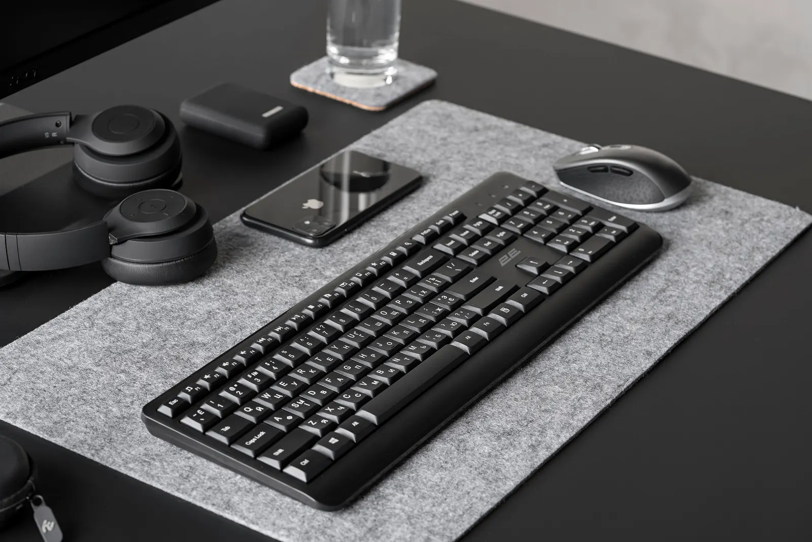 კლავიატურა 2E Keyboard KS220 WL Black