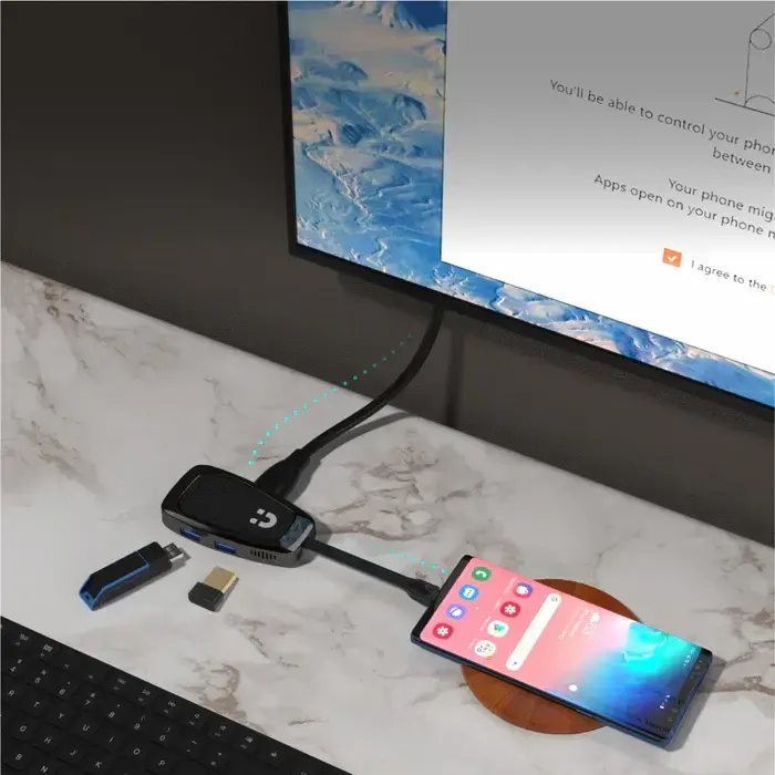 USB ჰაბი D1053A, UNITEK, USB HUB, 4-in-1 USB-C 10Gbps Hub.