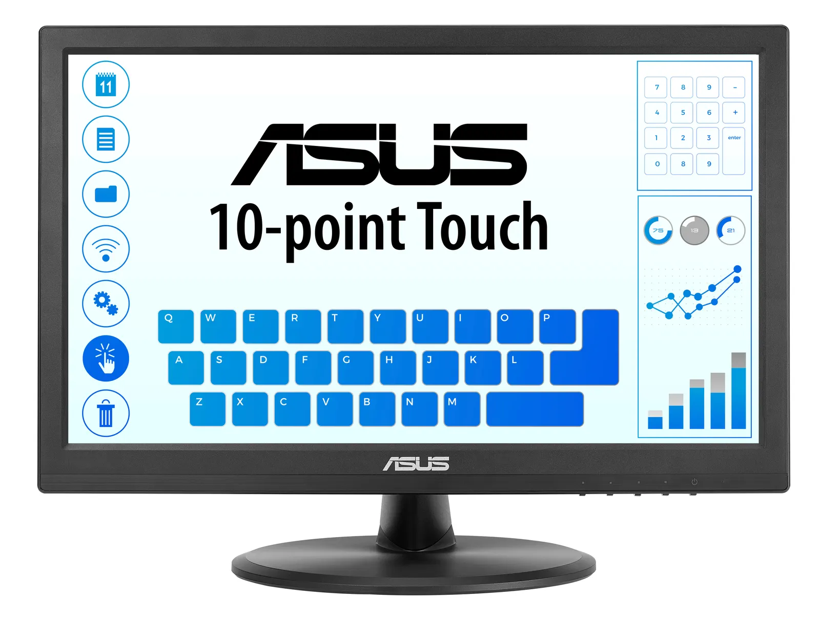 მონიტორი Monitor Asus 15.6" VT169HE D-Sub, HDMI, IPS, Touch Screen