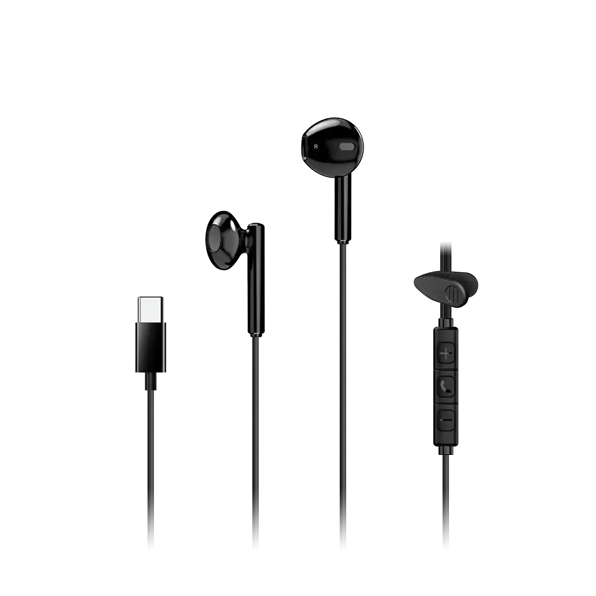 ყურსასმენი Genius, HS-M366 In-ear Headset USB-C Black