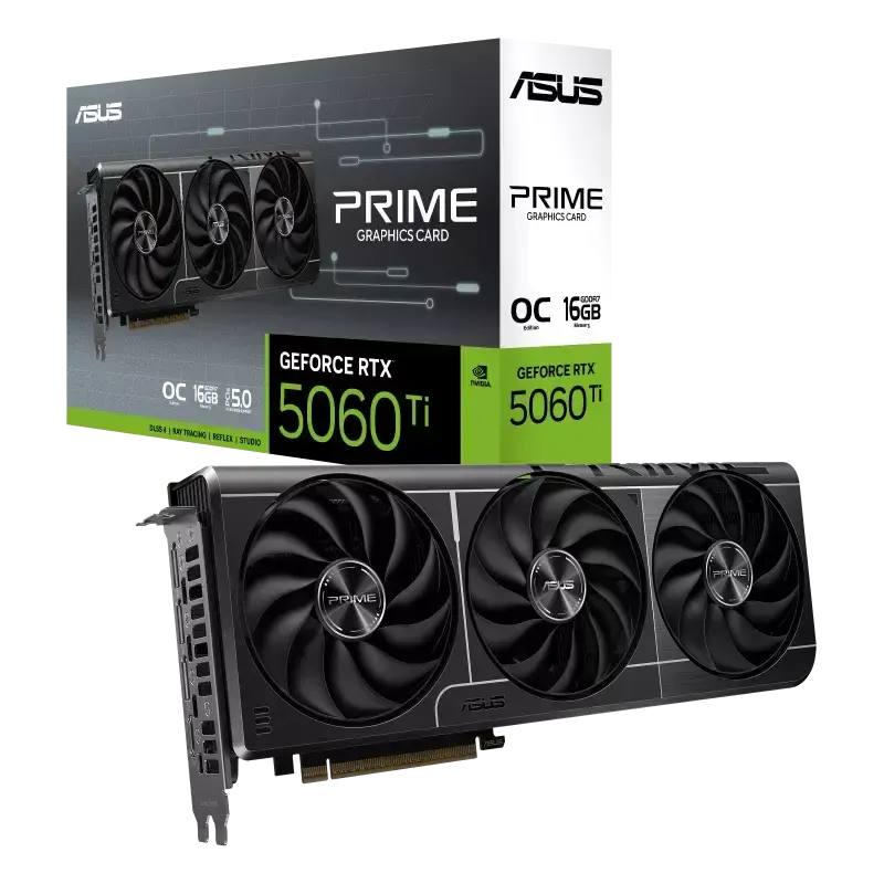 ვიდეობარათი ASUS PRIME GeForce RTX™ 5060 Ti 16GB GDDR7 OC Edition