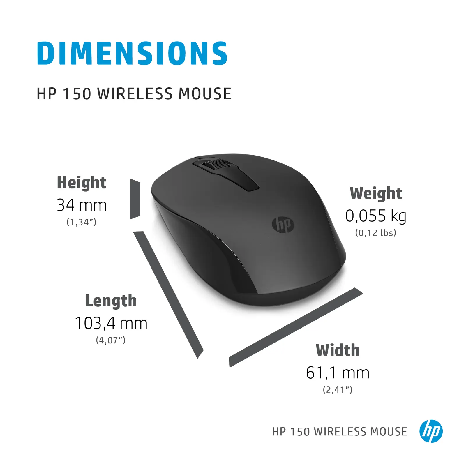 HP 150 Wireless Black