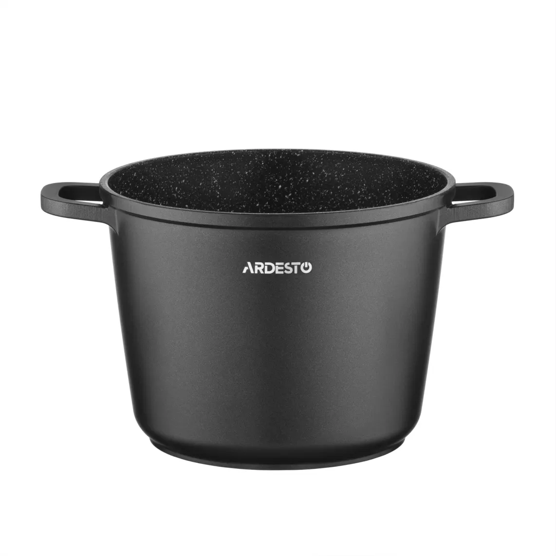 Casserole with glass lid ARDESTO Gemini, 4l, aluminum, black