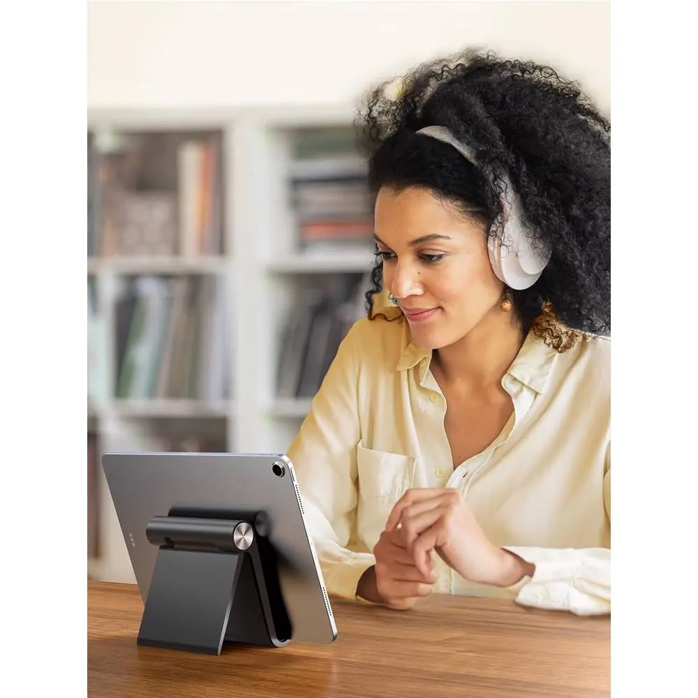 Tablet holder UGREEN LP115 (50748), Multi Angle Adjustable Portable Stand, Black