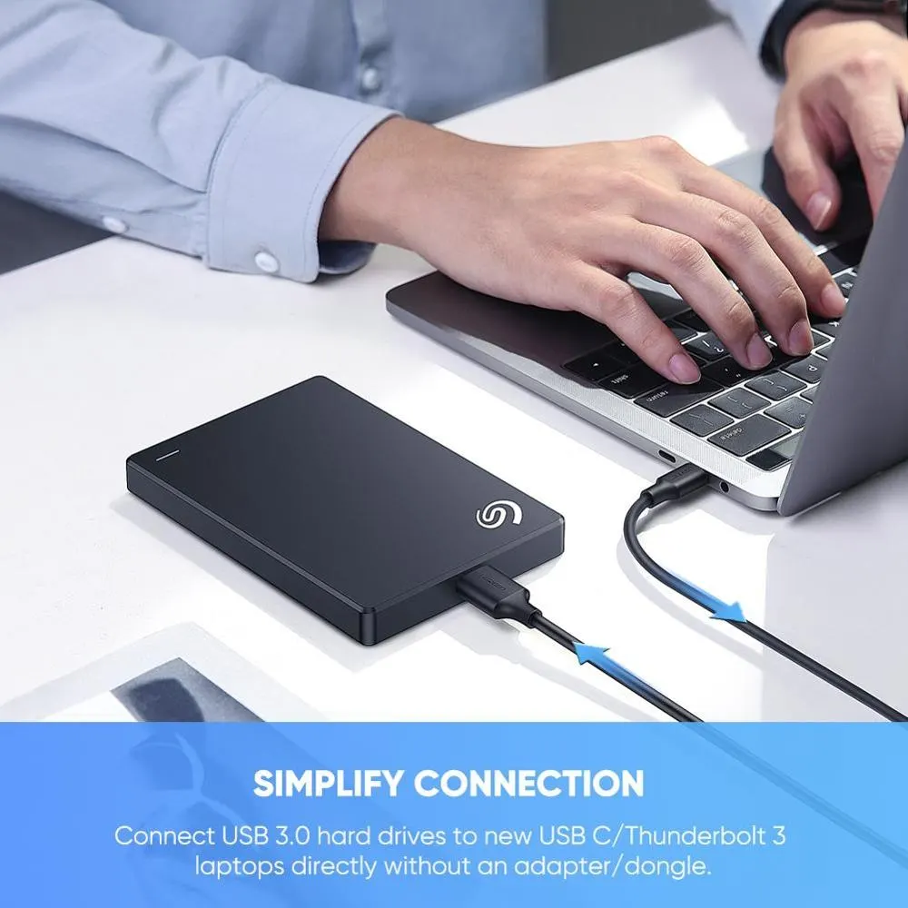 Type-C კაბელი US312 UGREEN (20103)USB-C to Micro B Cable M/M (Black) 1m.