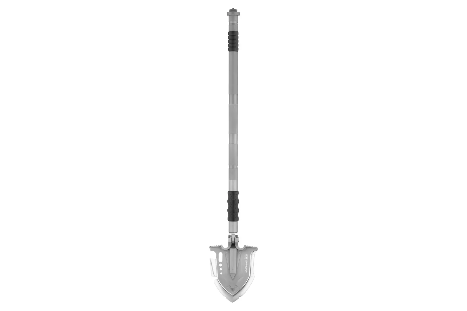 2E Multitool tactical shovel Mahura Steel Gray collapsible, 23 in 1, with bag included, 107 cm max., 1.5 kg