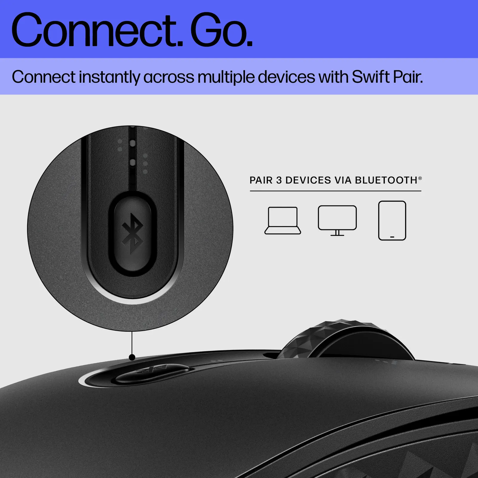 მაუსი HP 690 Rechargeable Bluetooth Black
